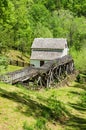 Vertical View of SloneÃ¢â¬â¢s Grist Mill Ã¢â¬â Explore Park, Roanoke, Virginia, USA Royalty Free Stock Photo